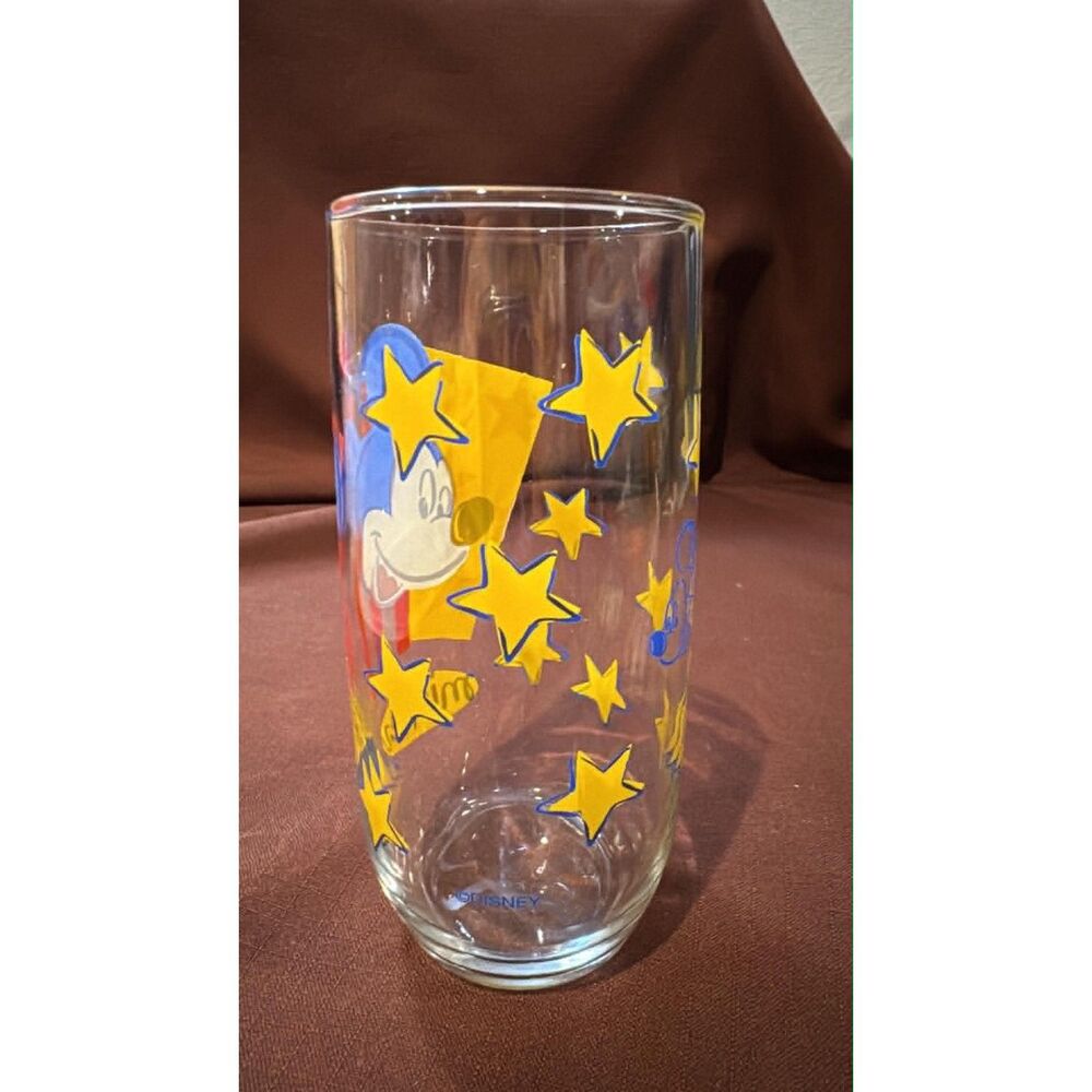 Vintage Disney Mickey Mouse Drinking  With Yellow Star
